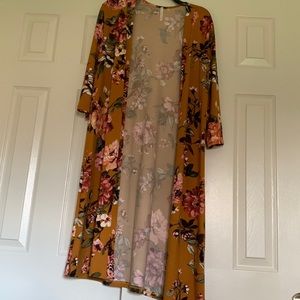 Lime n Chili Floral Pattern Cardigan Size Small